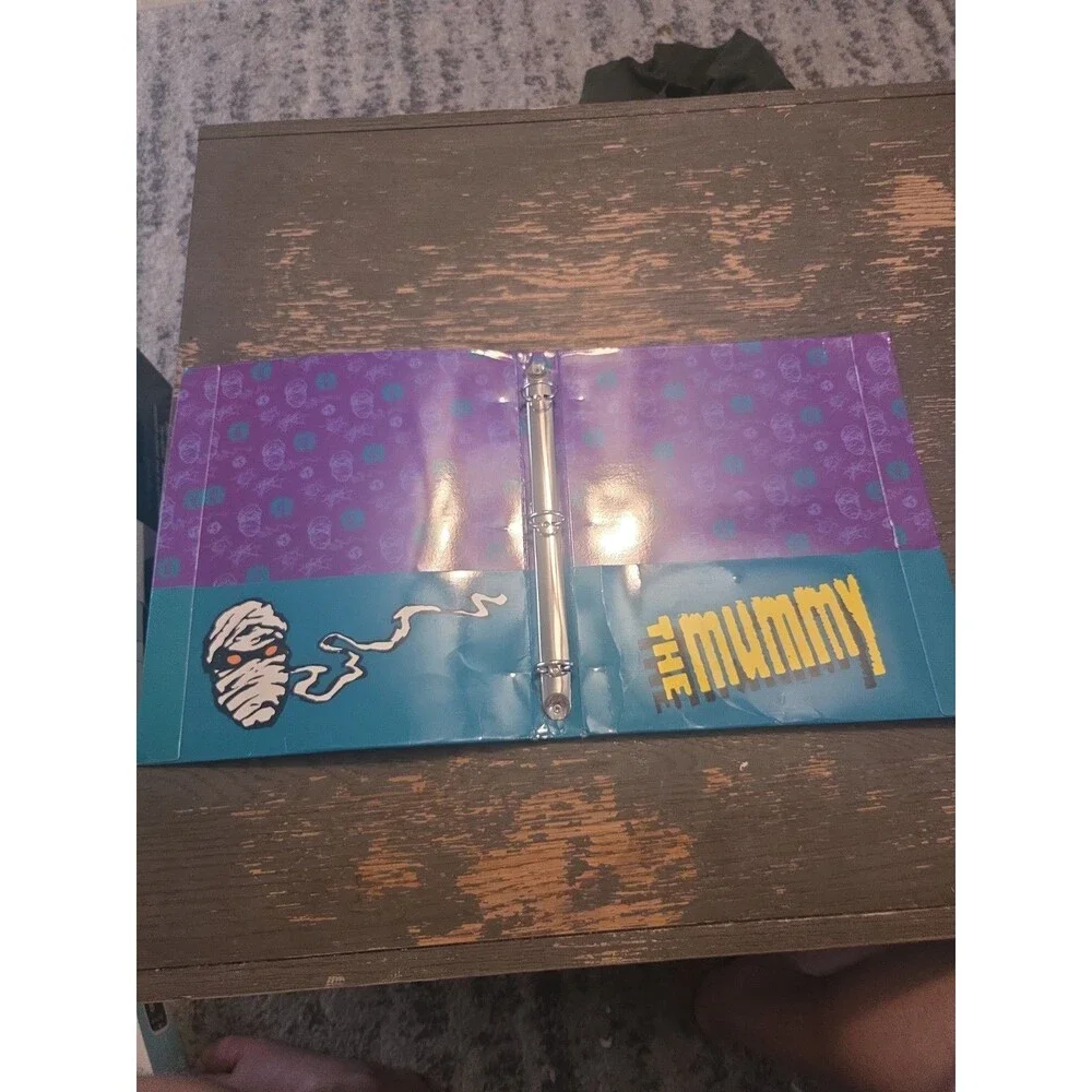 RL Stine Goosebumps The Mummy  3-Ring Binder Folder RARE Vintage Plus Extras Y2K